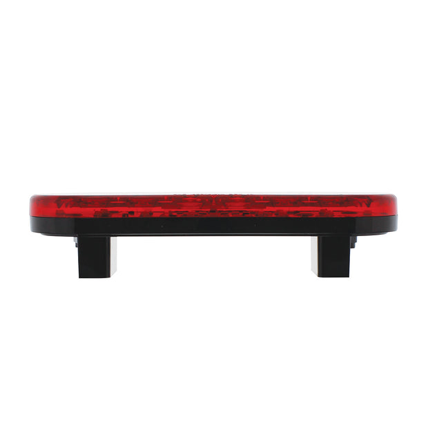6" Oval Combo Light With 14 LED Stop, Turn & Tail & 16 LED Back-Up -Red LED/Red Lens