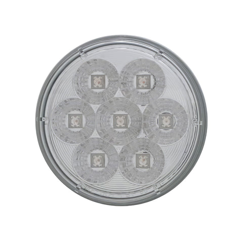 7 LED 4" Reflector Turn Signal Light - Amber LED/Clear Lens