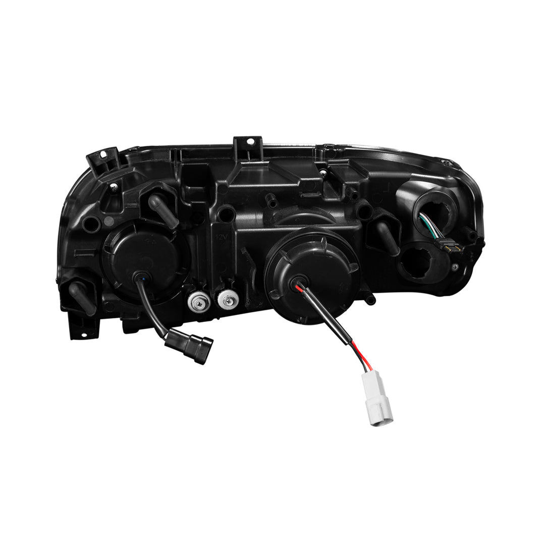 Blackout Projection Headlight With LED Turn Signal &amp; Light Bar For 2008-2024 Peterbilt 389-Passenger