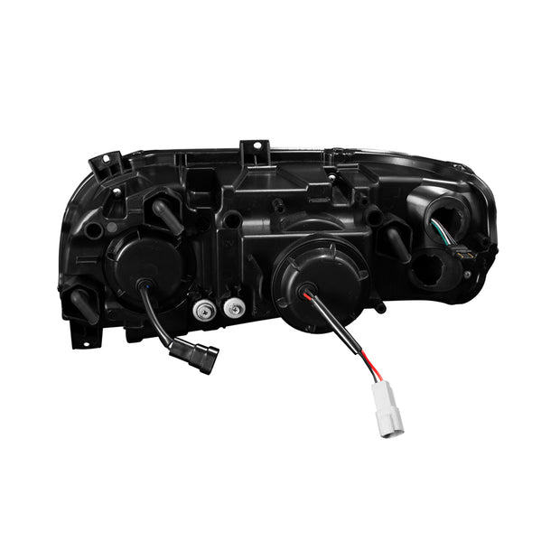 Blackout Projection Headlight With LED Turn Signal & Light Bar For 2008-2024 Peterbilt 389-Passenger