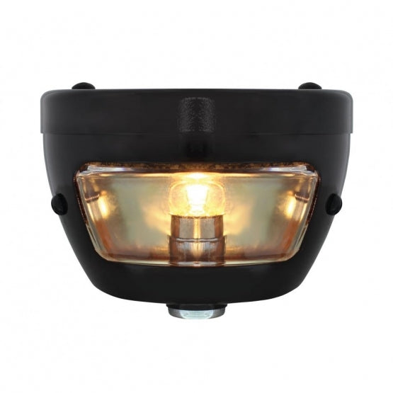 DUO Lamp Motorcycle Rear Fender Tail Light With Red Glass Lens