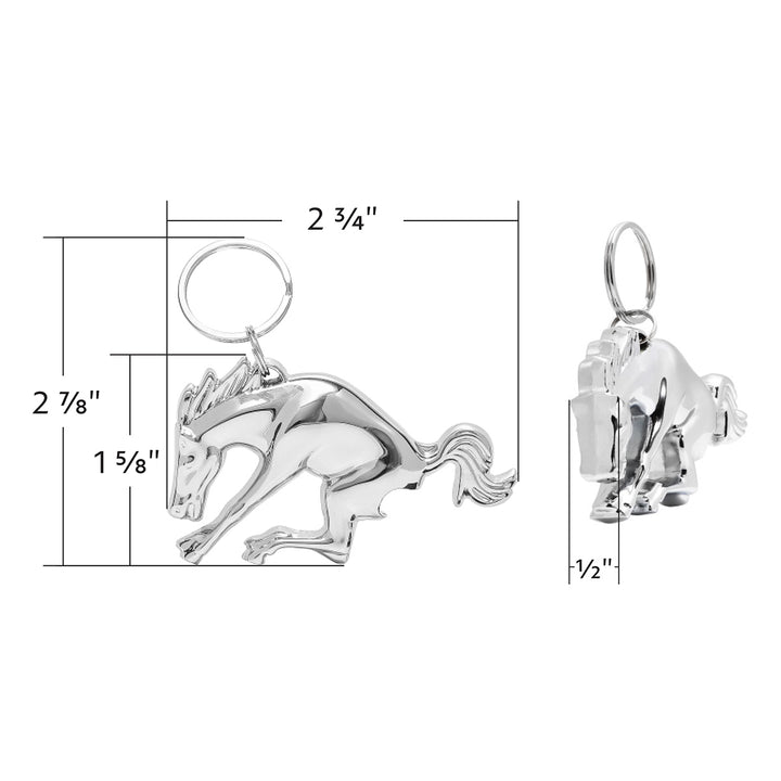 Chrome Bucking Horse Keychain/Bottle Opener