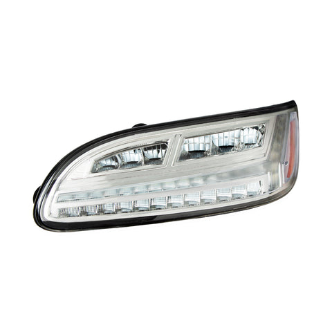 Chrome 6 LED Headlight For Peterbilt 386 (2006-2016) & 387 (2000-2011)- Driver