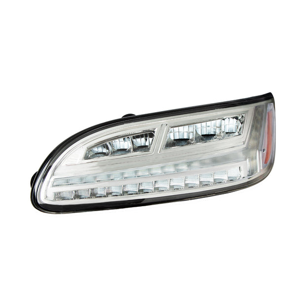 Chrome 6 LED Headlight For Peterbilt 386 (2006-2016) & 387 (2000-2011)- Driver
