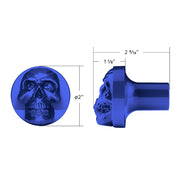Skull Air Valve Knob - Indigo Blue
