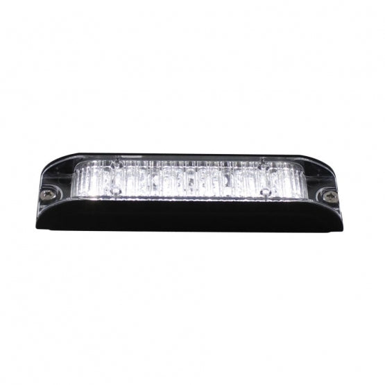 6 High Power LED Low Profile Warning Lighthead - White LED