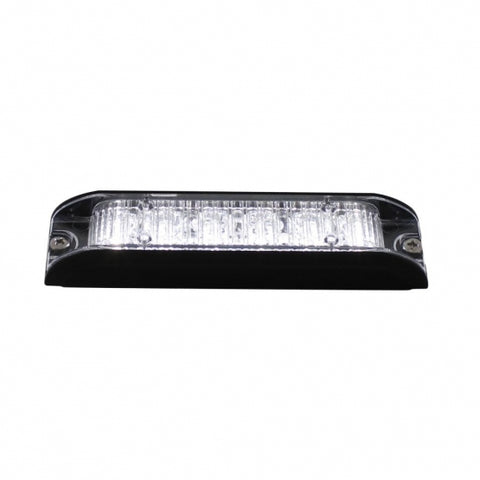 6 High Power LED Low Profile Warning Lighthead - White LED