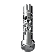 Austin Style Gun Cylinder Gearshift Knob With 13/15/18 Speed Adapter - Chrome/Vertical