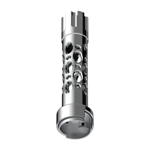 Austin Style Gun Cylinder Gearshift Knob With 13/15/18 Speed Adapter - Chrome/Vertical