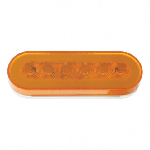 22 LED 6" Oval GloLight Bar Kit (Turn Signal) - Amber LED/Amber Lens (Each)