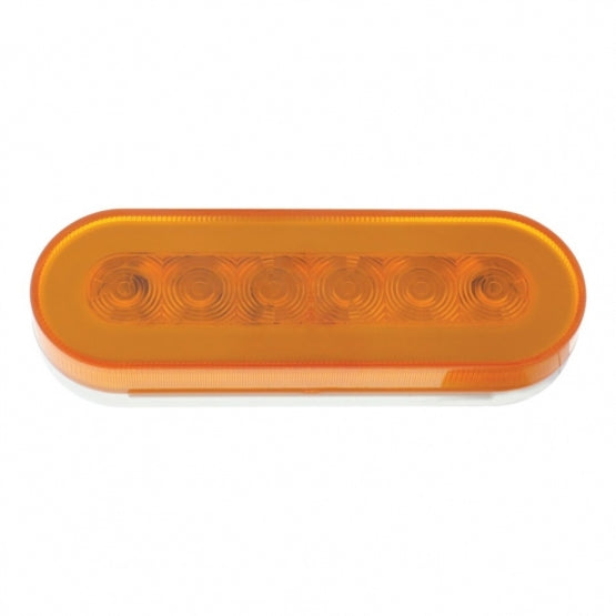 22 LED 6" Oval GloLight Bar Kit (Turn Signal) - Amber LED/Amber Lens (Each)