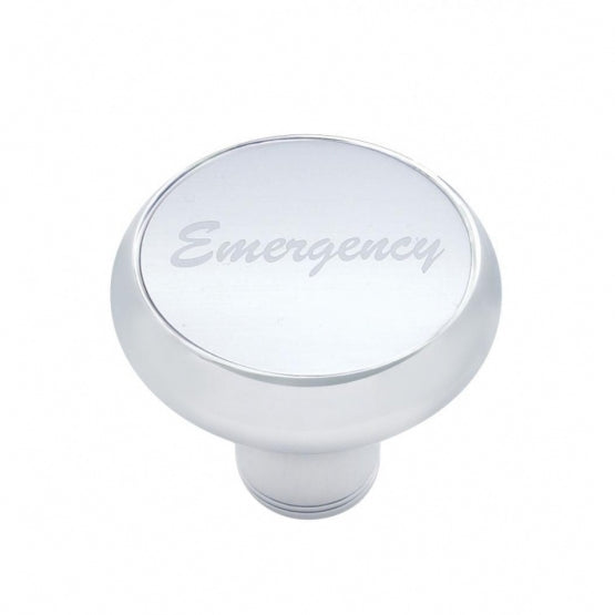 "Emergency" Deluxe Air Valve Knob - Silver Aluminum Sticker