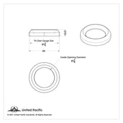 Speed/Tachometer Gauge Bezel For Freightliner/Peterbilt Trucks