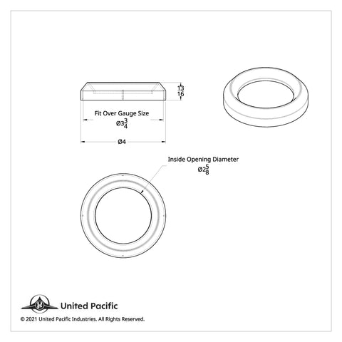Speed/Tachometer Gauge Bezel For Freightliner/Peterbilt Trucks