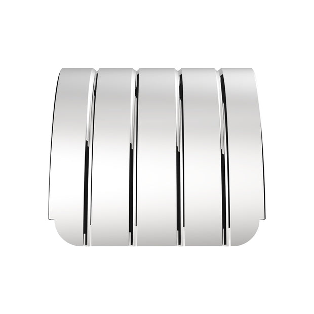 120" 430 Stainless Steel (16ga) Beaded Edge Ribbed Full Fender 54" Spread - SR Series (Pair)