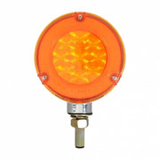 54 LED Single Stud Double Face GloLight (Turn Signal) - Amber & Red LED/Amber & Red Lens
