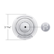 Chrome Aluminum Steering Wheel Horn Button With UP Logo