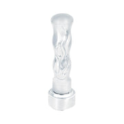 Thread On Flame Gearshift Knob With Adapter For Eaton Fuller 9/10 Speed - Chrome