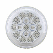 15 LED 2-3/8" Dual Function Signal Light For Harley Motorcycle - Red LED/Clear Lens