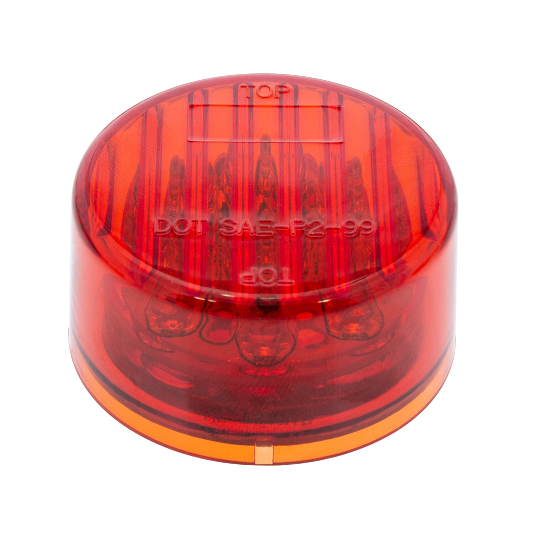 9 LED 2" Round Clearance Marker Red LED/Red Lens United Pacific 38171