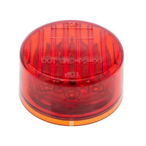 9 LED 2" Round Light (Clearance/Marker) - Red LED/Red Lens