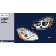 Black Projection Headlight With LED Position Light For 2013-2021 Kenworth T680 - Driver