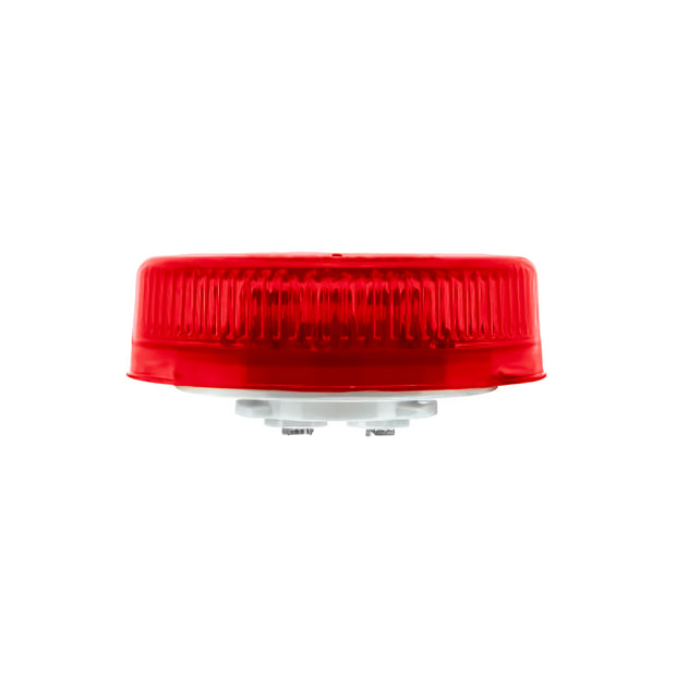 8 LED 2-1/2" Round Reflectorize Light Kit (Clearance/Marker) - Red LED/Red Lens