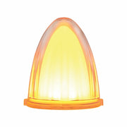 9 LED Dual Function GloLight Watermelon Grakon 1000 Style Cab Light - Amber LED/Clear Lens