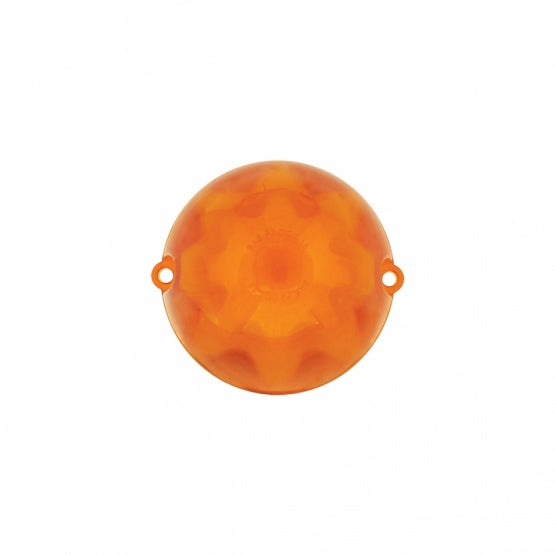 9 LED Dual Function GloLight Watermelon Grakon 1000 Style Cab Light - Amber LED/Amber Lens