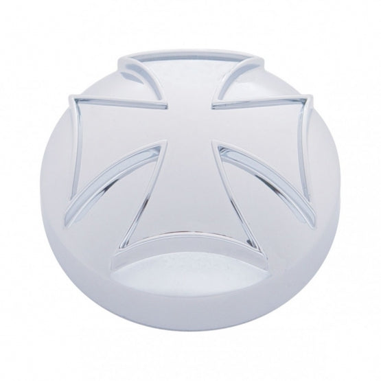 Chrome Iron Cross Air Valve Knob Cover