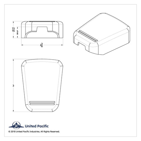 2006+ Peterbilt Diagnostic Plug Cover - Plain
