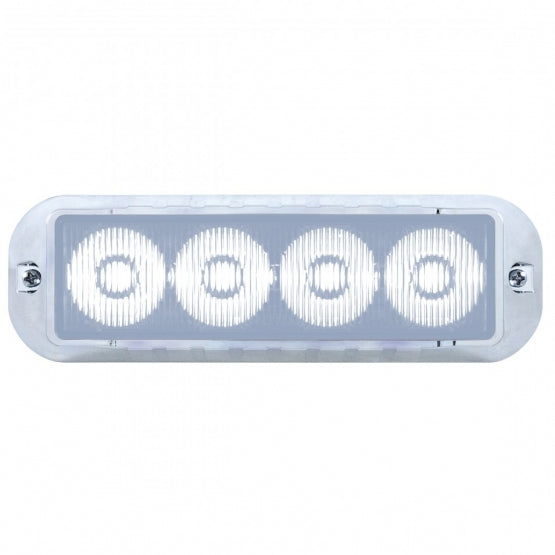 4 LED Warning Light - White LED