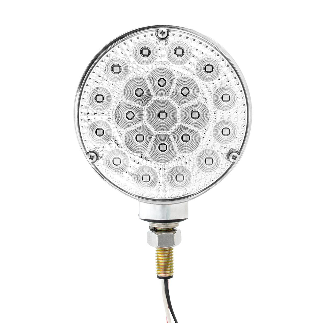 42 LED Reflector Double Face Competition Series Turn Signal Light-Amber &amp; Red LED/Clear Lens