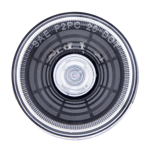 4 LED 2-1/2" Round Abyss Light (Clearance/Marker) - Red LED/Clear Lens