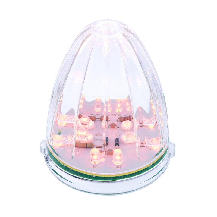 19 LED Watermelon Grakon 1000 Cab Light - Amber LED/Clear Lens