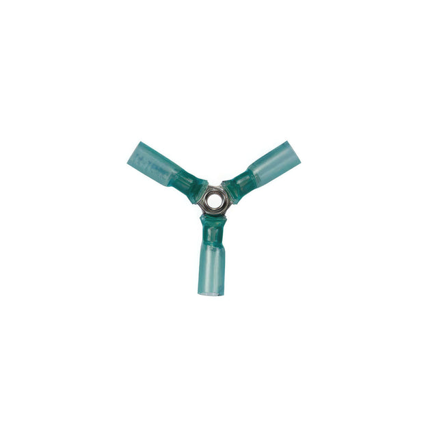 16-14 AWG 3-Way (Y) CS Heat Shrink Connector - Blue (5-Pack)