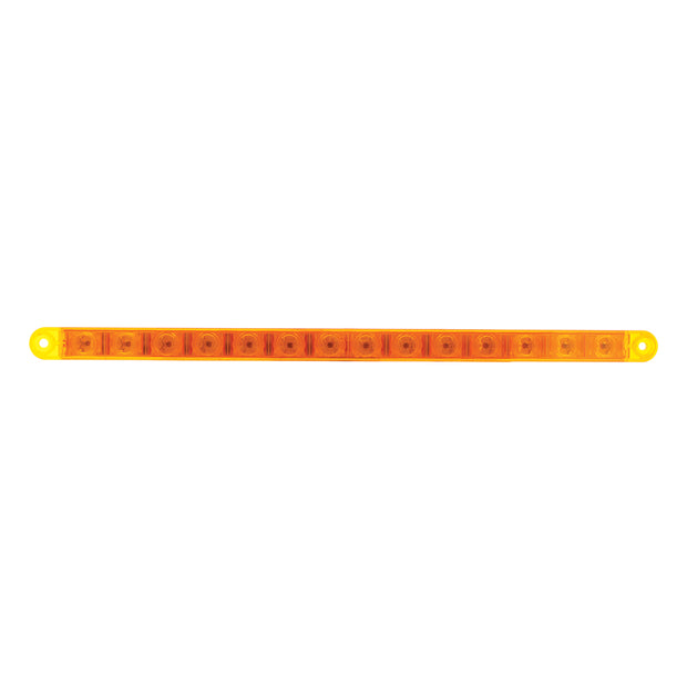 14 LED 12" Turn Signal Light Bar - Amber LED/Amber Lens