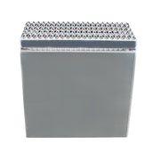 24"L X 25"W X 28"H Aluminum Step Saddle Box