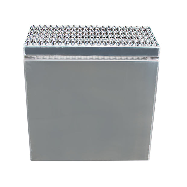 24"L X 25"W X 28"H Aluminum Step Saddle Box