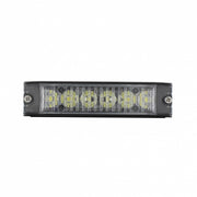 6 High Power LED Low Profile Warning Lighthead - White LED