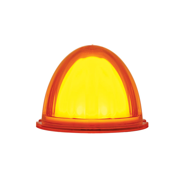 9 LED Dual Function GloLight Watermelon Cab/Auxiliary Light - Amber LED / Amber Lens