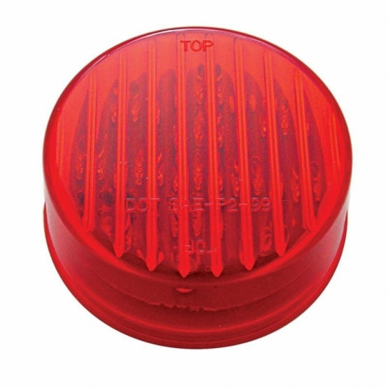 13 LED 2-1/2" Round Light (Clearance/Marker) - Red LED/Red Lens