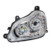 Chrome 10 LED Headlight for 2013-2021 Kenworth T680 - Driver Side