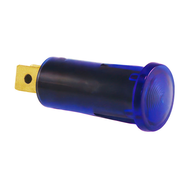 Blue Warning Light 16 Amp 12V w/2 Lucar Terminals, 1 Pc.