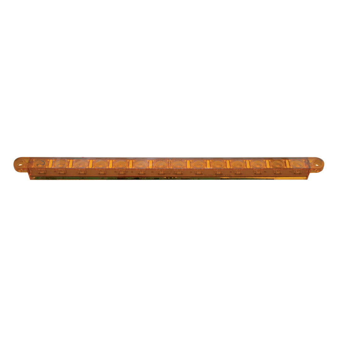 14 LED 12" Turn Signal Light Bar - Amber LED/Amber Lens