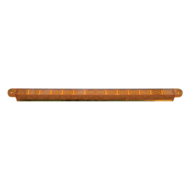 14 LED 12" Turn Signal Light Bar - Amber LED/Amber Lens