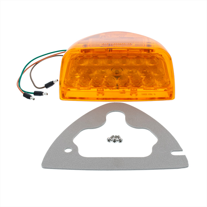 31 LED Turn Signal Light For 1987-2007 Peterbilt 379/378/357  - Amber LED/Amber Lens