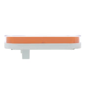 22 LED 6" Oval Clear Lens With Halo Insert GloLight Light - Amber LEDs/Amber Insert (Card)
