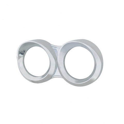 Small 2 Gauge Cluster Bezel With Visor For 2008-2017 Freightliner Cascadia - Horizontal