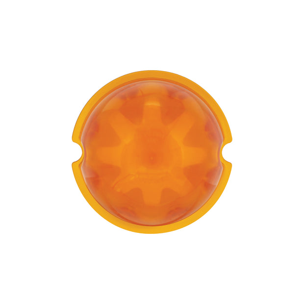 9 LED Dual Function GloLight Watermelon Cab/Auxiliary Light - Amber LED / Amber Lens